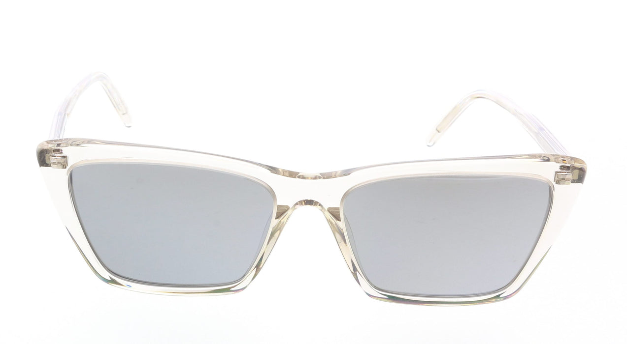 Saint Laurent SL 737 MICA THIN-004 Transparent Cat-Eye Sunglasses with Smoky