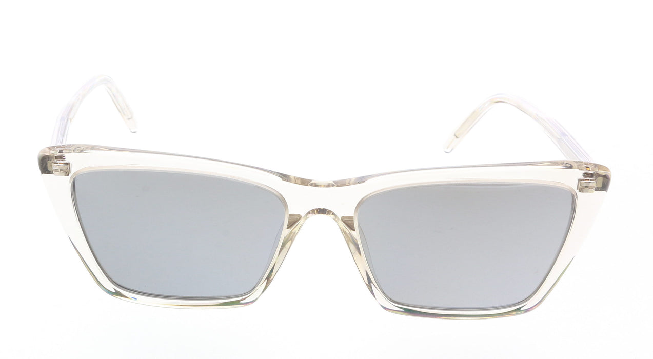 Saint Laurent SL 737 MICA THIN-004 Transparent Cat-Eye Sunglasses with Smoky