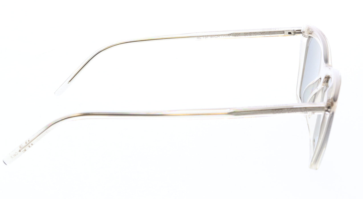Saint Laurent SL 737 MICA THIN-004 Transparent Cat-Eye Sunglasses with Smoky