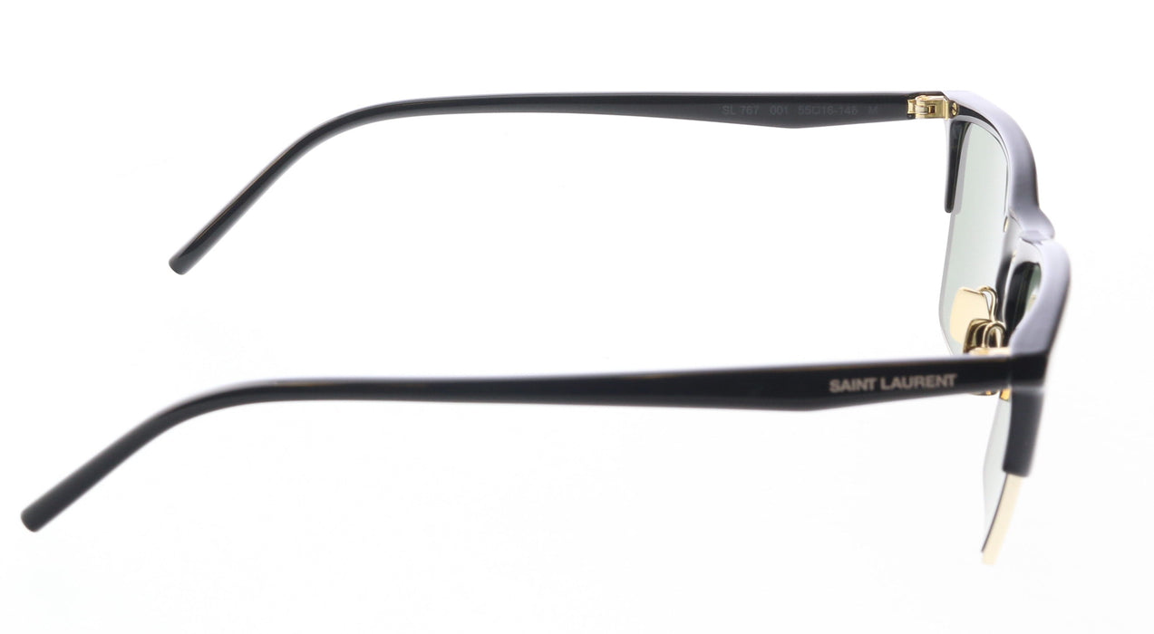 Saint Laurent SL 767-001 Rectangular Sunglasses in Classic Black