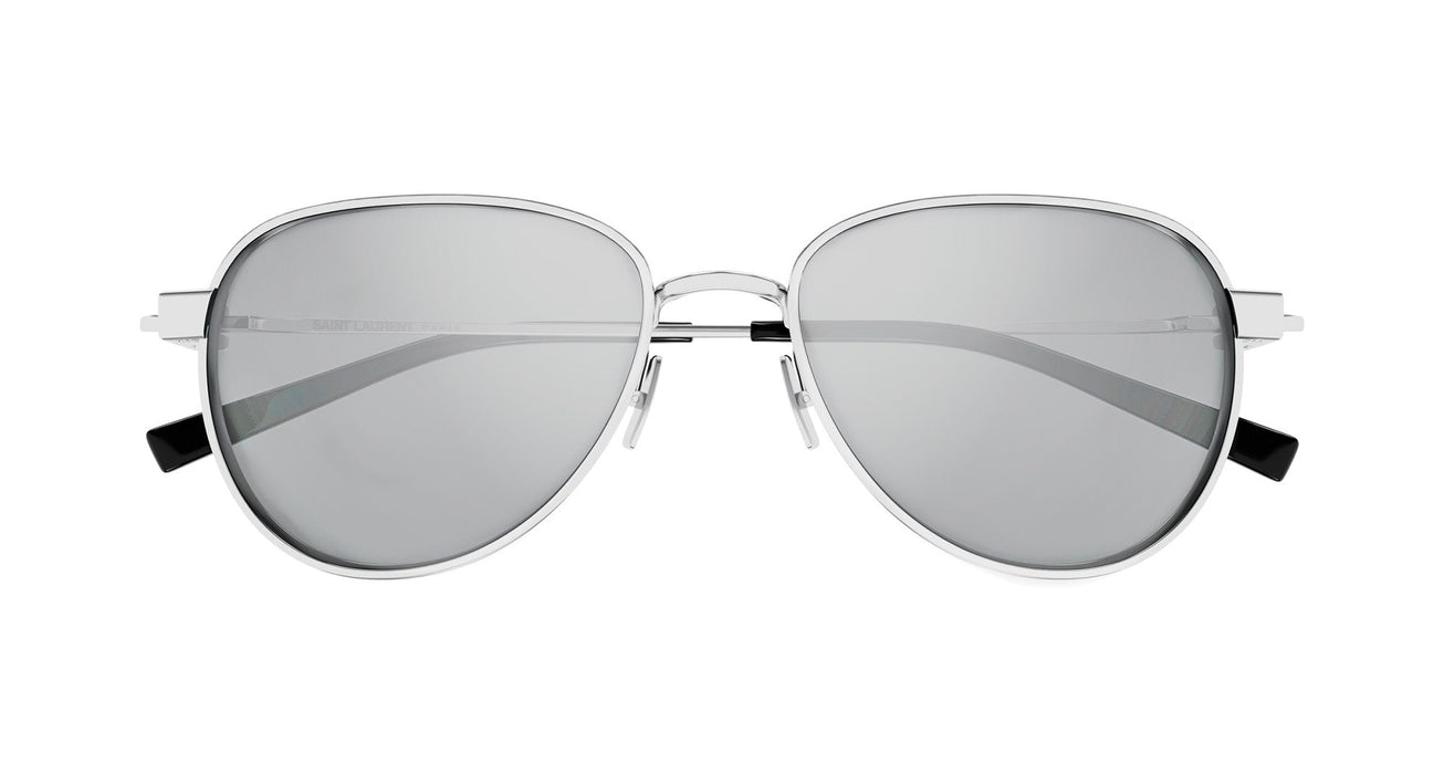 Saint Laurent SL 772-003 Silver Metal Aviator Sunglasses