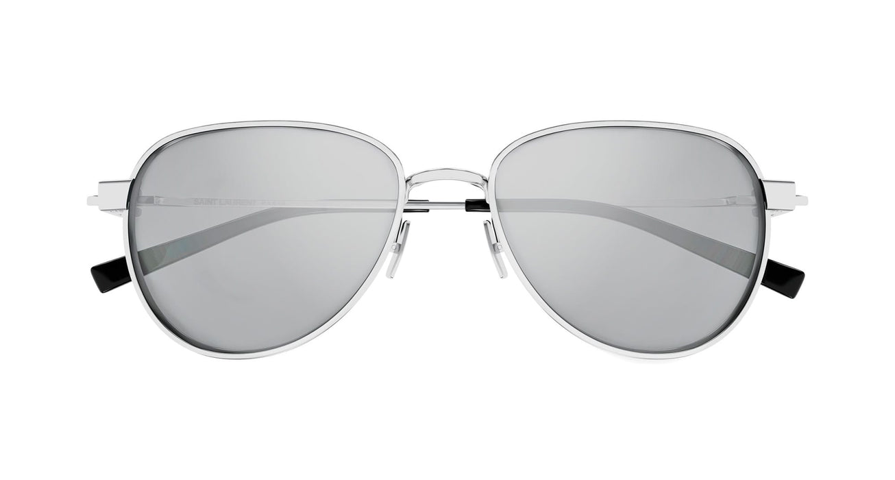 Saint Laurent SL 772-003 Silver Metal Aviator Sunglasses
