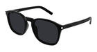 Saint Laurent SL 818-001 Black Oval Sunglasses