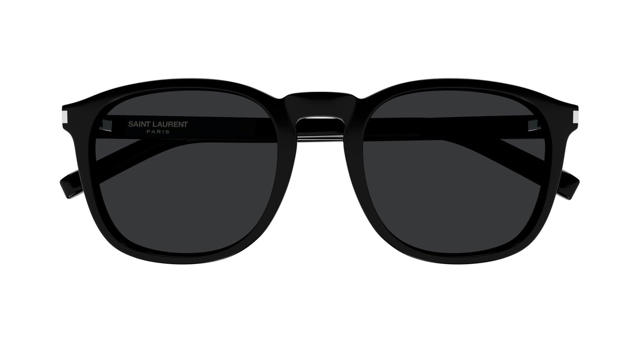 Saint Laurent SL 818-001 Black Oval Sunglasses