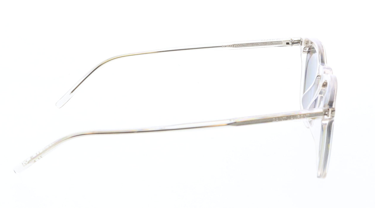 Saint Laurent SL 623-004 Beige Acetate Square Sunglasses with Silver Mirror Lenses