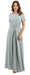 Emporio Armani Chiffon Silk  Seafoam Green Short Sleeve Gown-IT38