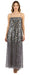 Emporio Armani Silver Sequin Embellished Strapless Evening Gown-IT38