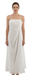 Emporio Armani White  Draped Spaghetti-Strap Evening Gown-IT40