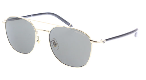 Montblanc MB0271S-006 Gold Aviator-Inspired Sunglasses Classic Elegance