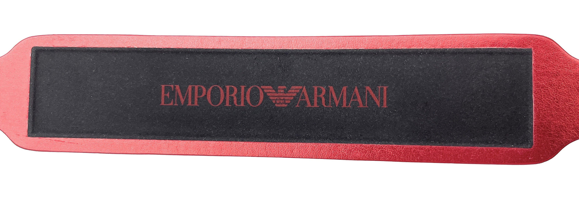 Emporio Armani Red Rubber Fashion Ankle Strap