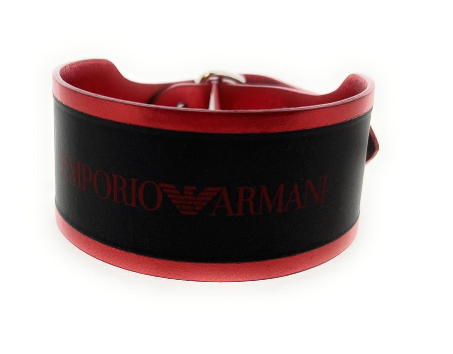 Emporio Armani Red Rubber Fashion Ankle Strap
