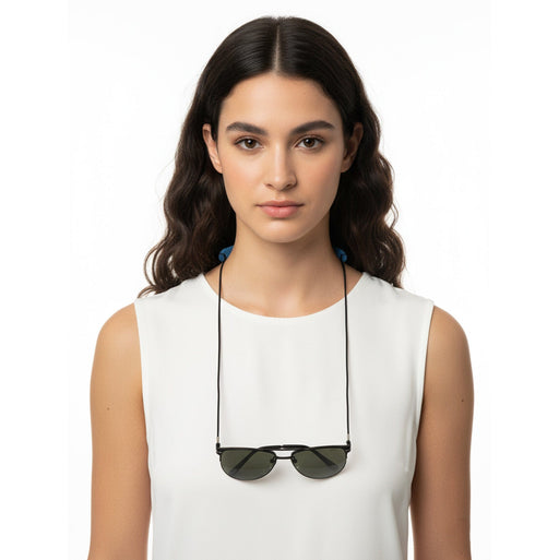 Emporio Armani Blue Rubber Eyewear Strap