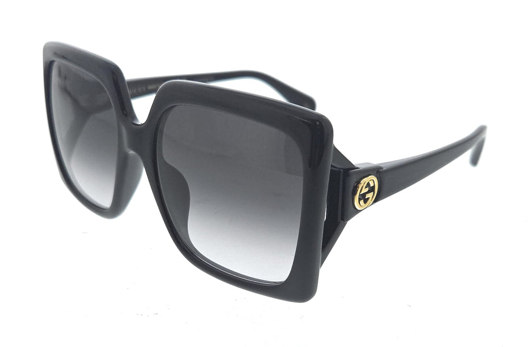 Gucci GG0876SA-001 Black Grey Square Sunglasses