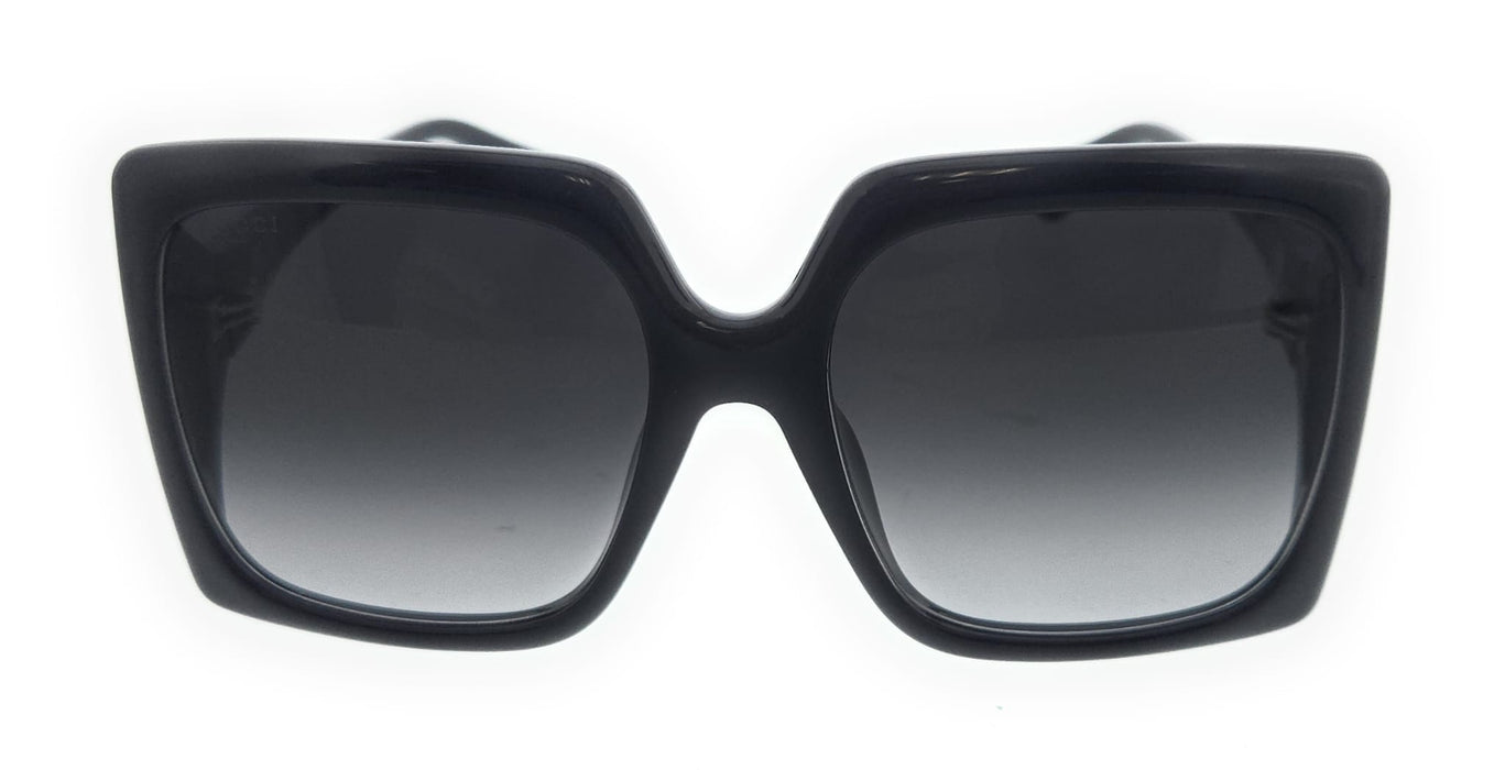 Gucci GG0876SA-001 Black Grey Square Sunglasses