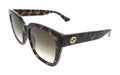 Gucci GG1338S-003 Havana Brown Square Sunglasses