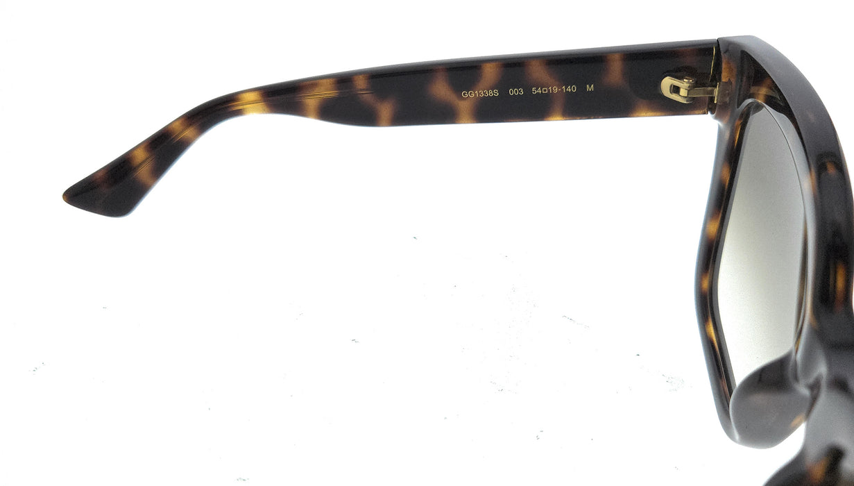Gucci GG1338S-003 Havana Brown Square Sunglasses