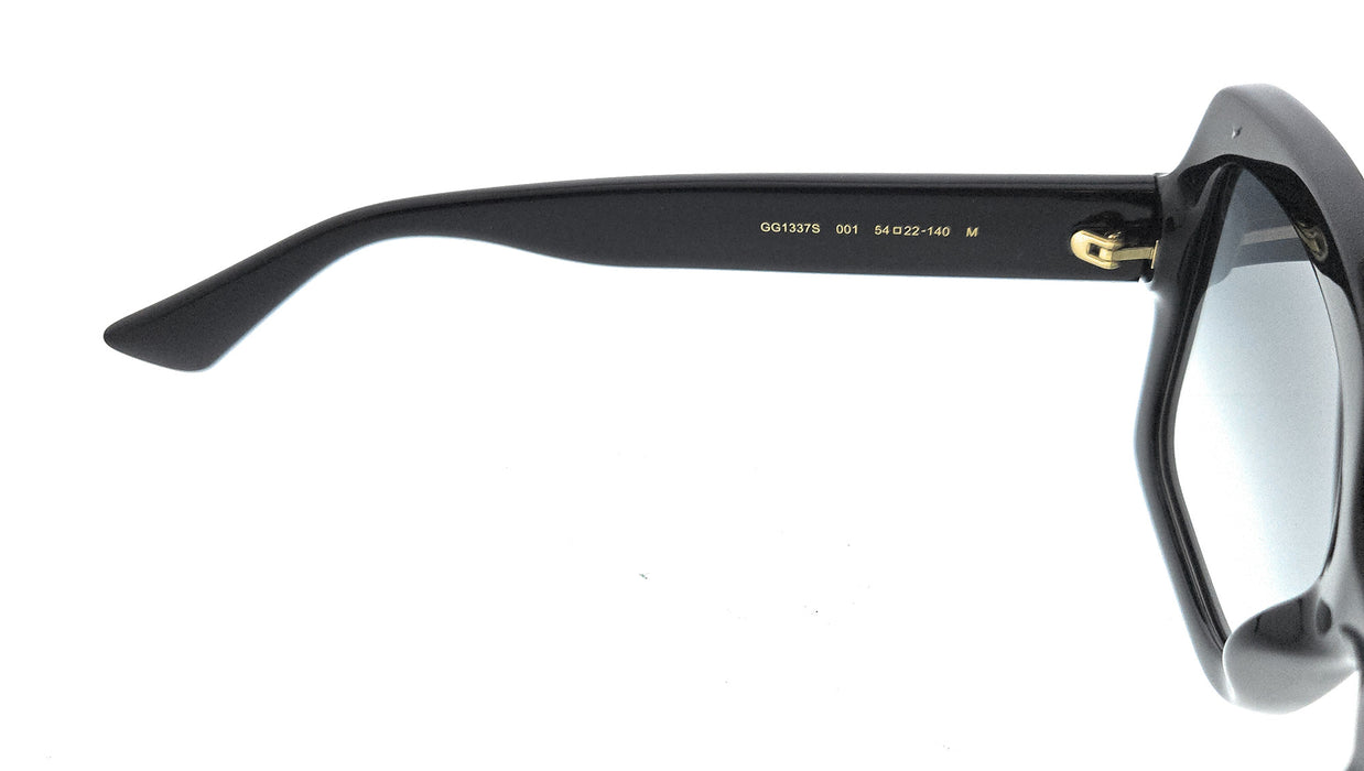 Gucci GG1337S-001 Black Grey Square Sunglasses