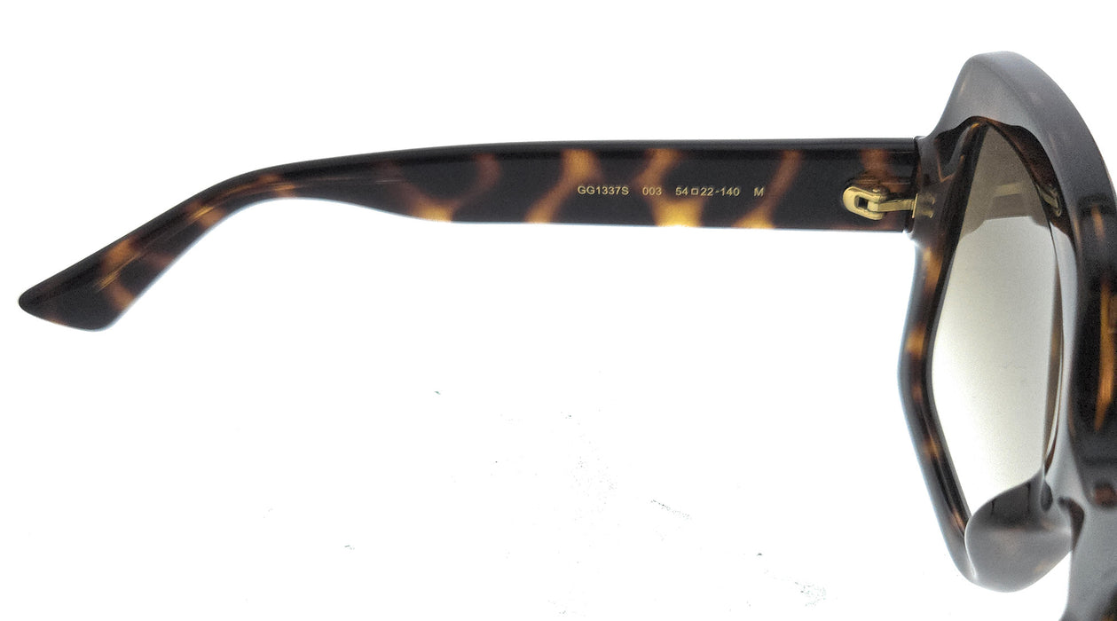 Gucci GG1337S-003 Havana Brown Square Sunglasses