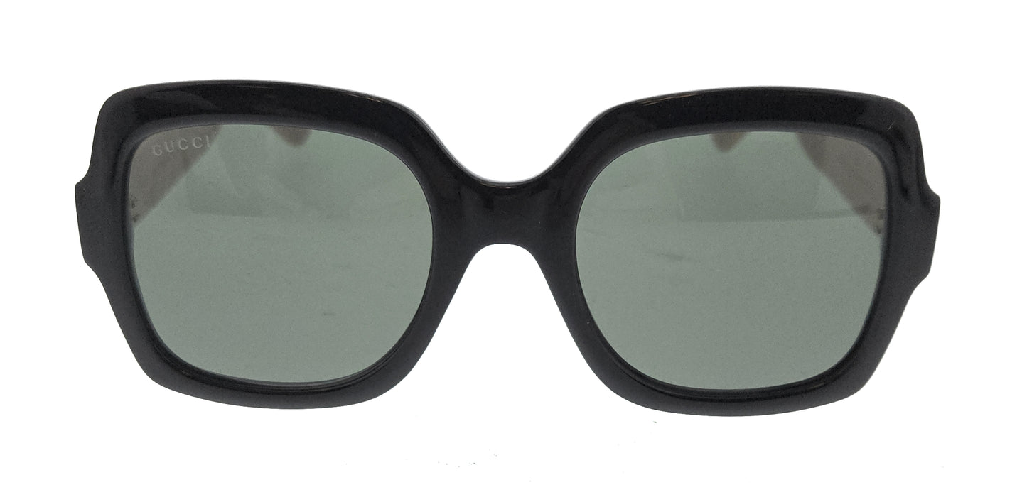Gucci GG1337S-008 Black/Pink Grey Square Sunglasses