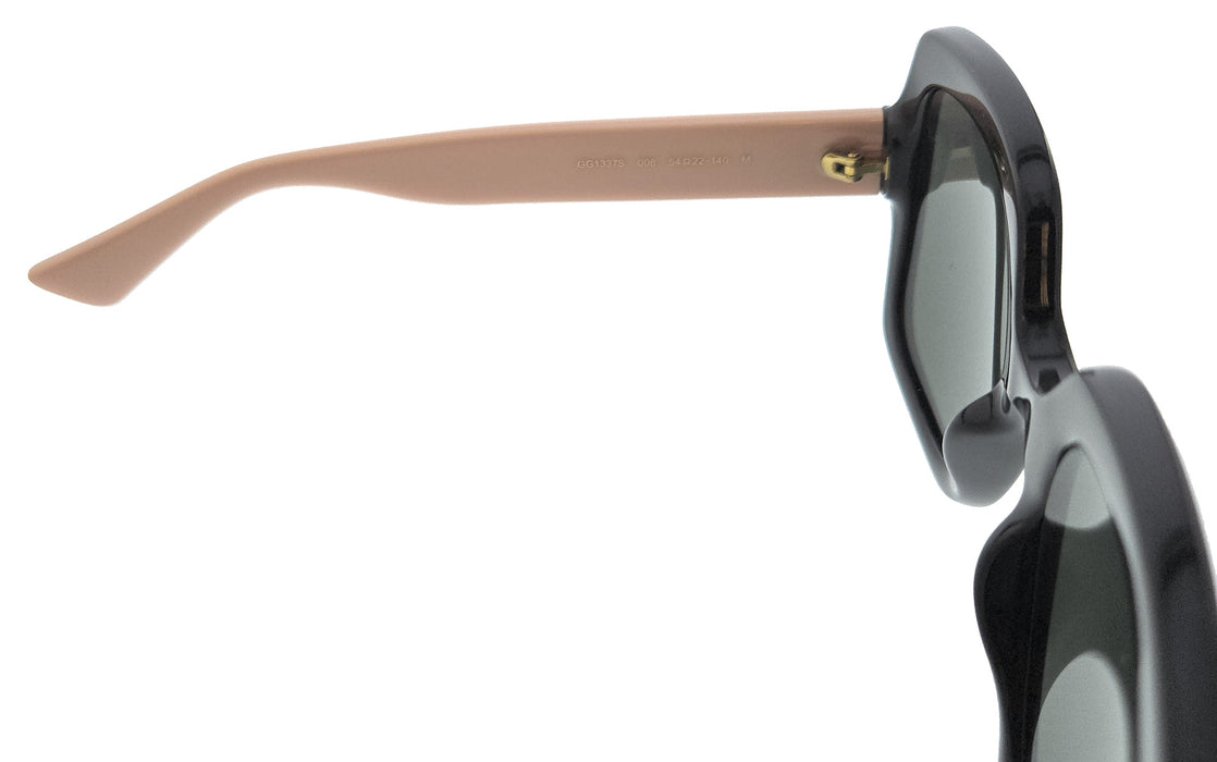 Gucci GG1337S-008 Black/Pink Grey Square Sunglasses