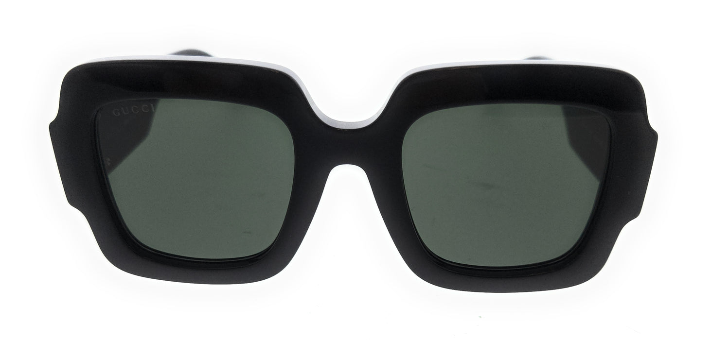 Gucci GG1547S-001 Black Grey Square Sunglasses