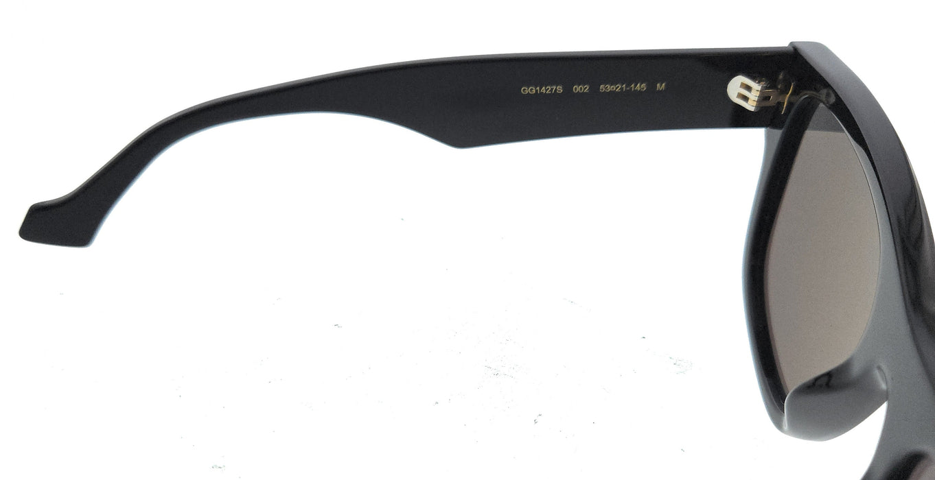 Gucci GG1427S-002 Black Grey Square Sunglasses