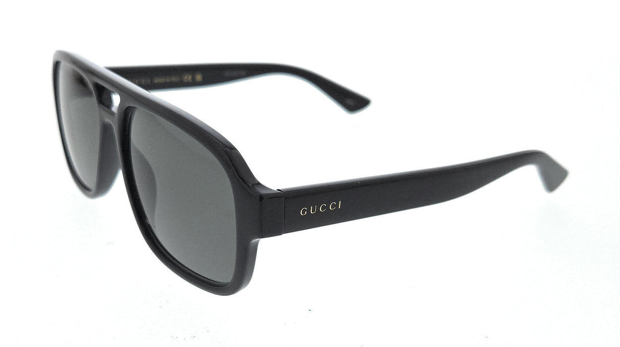 Gucci GG1342S-001 Black Smoke Pilot Sunglasses