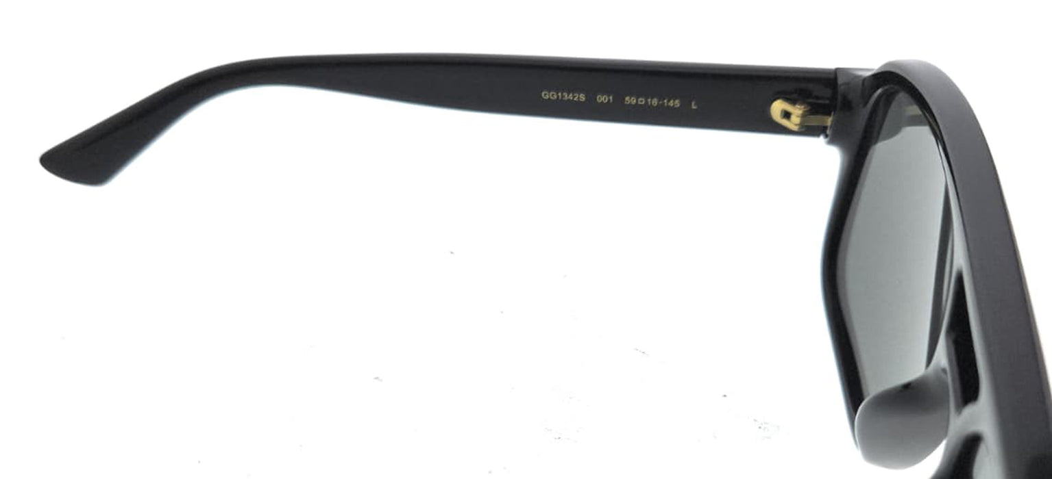Gucci GG1342S-001 Black Smoke Pilot Sunglasses
