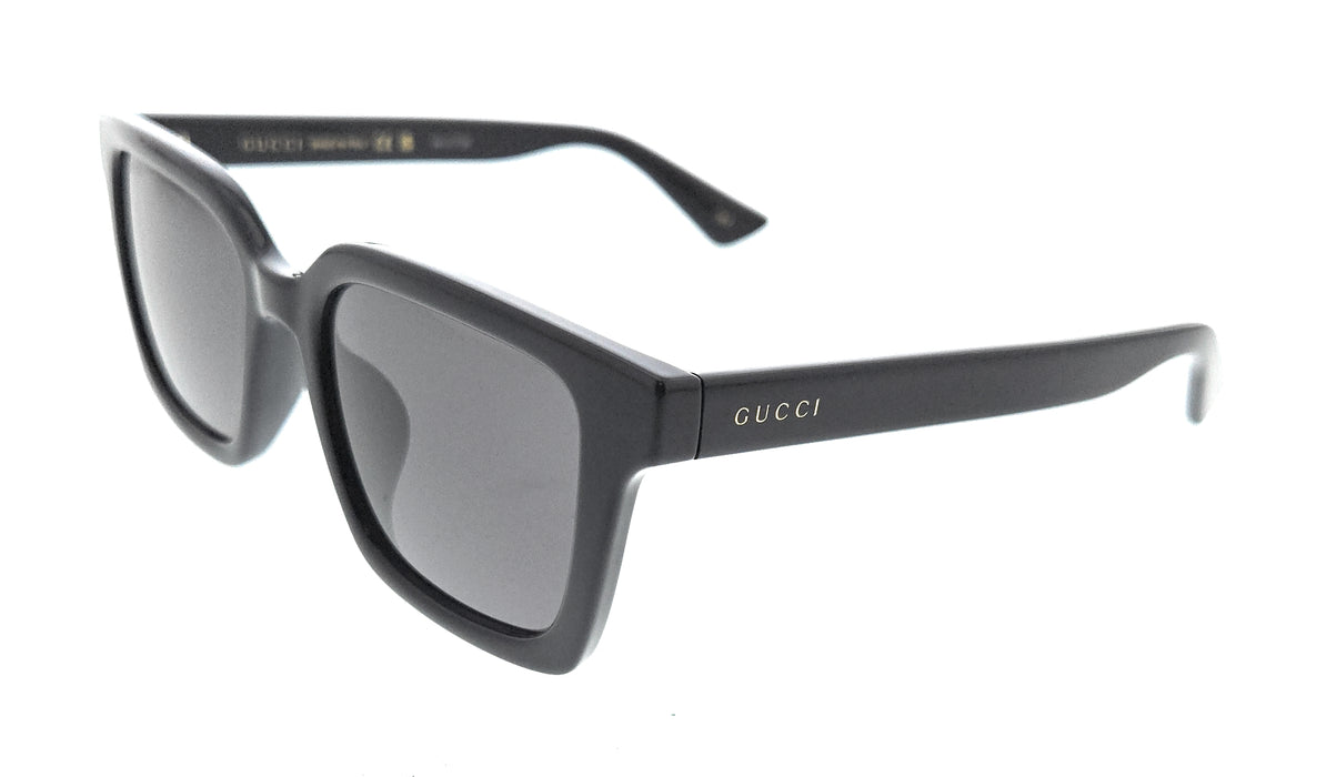 Gucci GG1582SK-001 Black Grey Rectangular Sunglasses