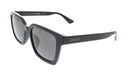 Gucci GG1582SK-001 Black Grey Rectangular Sunglasses