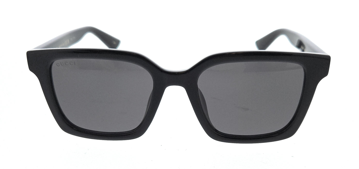 Gucci GG1582SK-001 Black Grey Rectangular Sunglasses