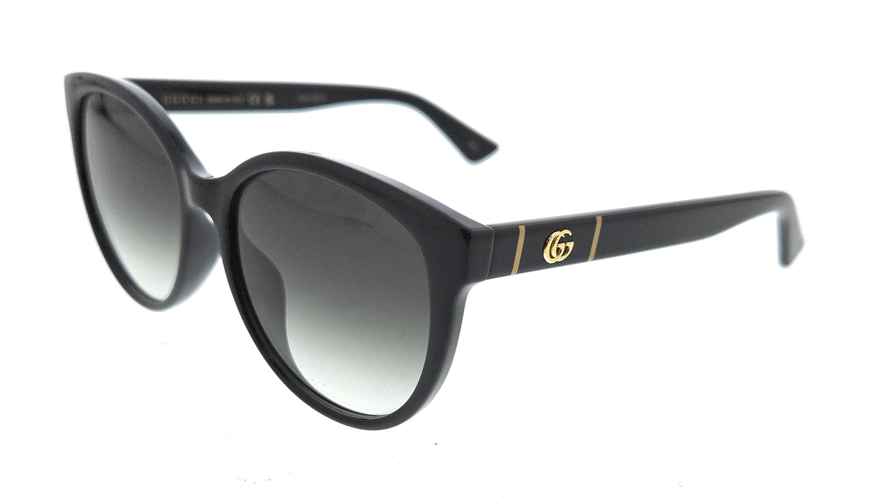 Gucci GG0636SK-001 Black Grey Round Sunglasses