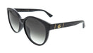 Gucci GG0636SK-001 Black Grey Round Sunglasses