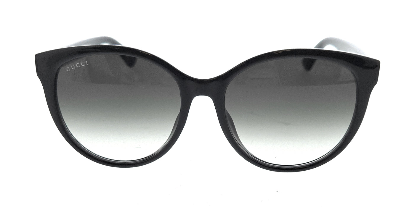 Gucci GG0636SK-001 Black Grey Round Sunglasses