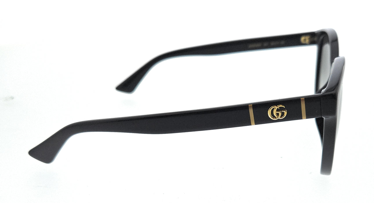 Gucci GG0636SK-001 Black Grey Round Sunglasses