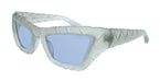 Bottega Veneta BV1438S-004 Woven Grey Cat Eye Womens Sunglasses