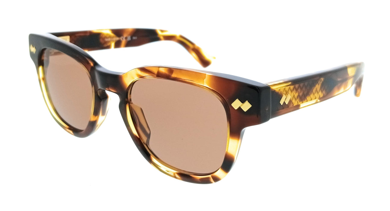 Bottega Veneta BV1441S-002 Square Brown Retro  Unisex Sunglasses