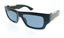 Bottega Veneta BV1452S-001 Rectanglar Black Oversized Unisex Sunglasses