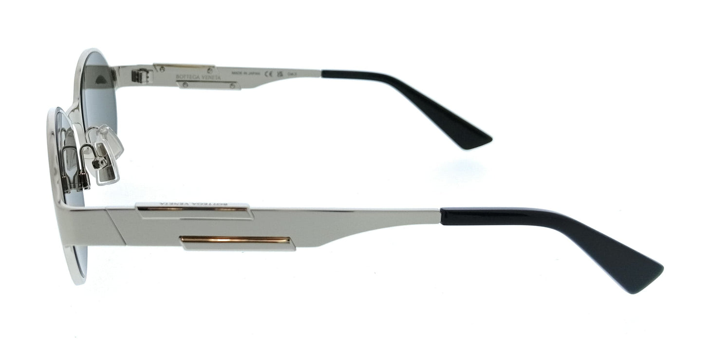 Bottega Veneta BV1456S-003 Oval Silver Rimless Unisex Sunglasses