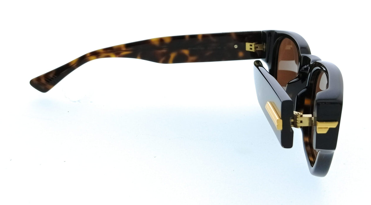 Bottega Veneta BV1460S-002 Square Tortoise Havana  Mens Sunglasses