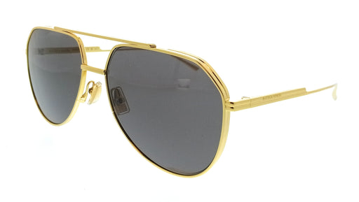 Bottega Veneta BV1465S-001 Aviator Gold Classic Metal Unisex Sunglasses