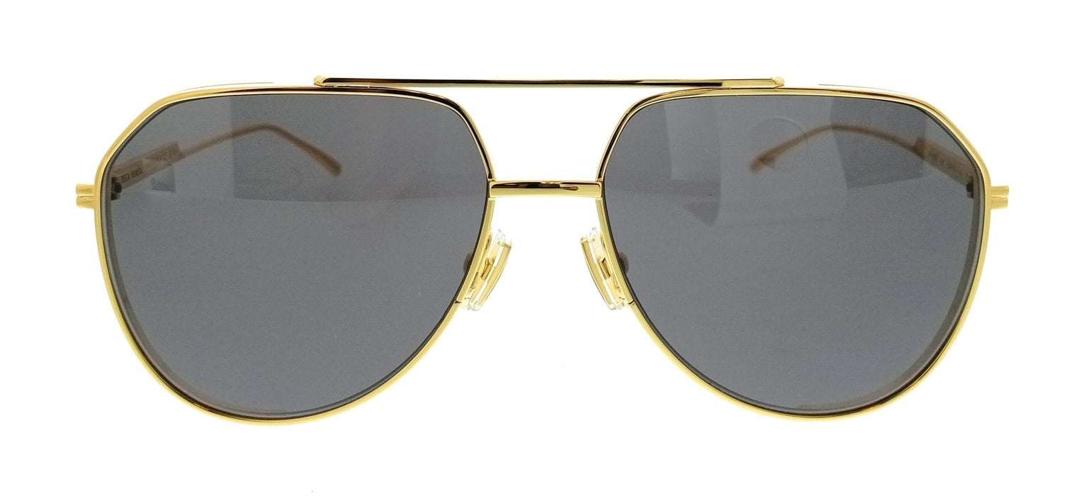 Bottega Veneta BV1465S-001 Aviator Gold Classic Metal Unisex Sunglasses