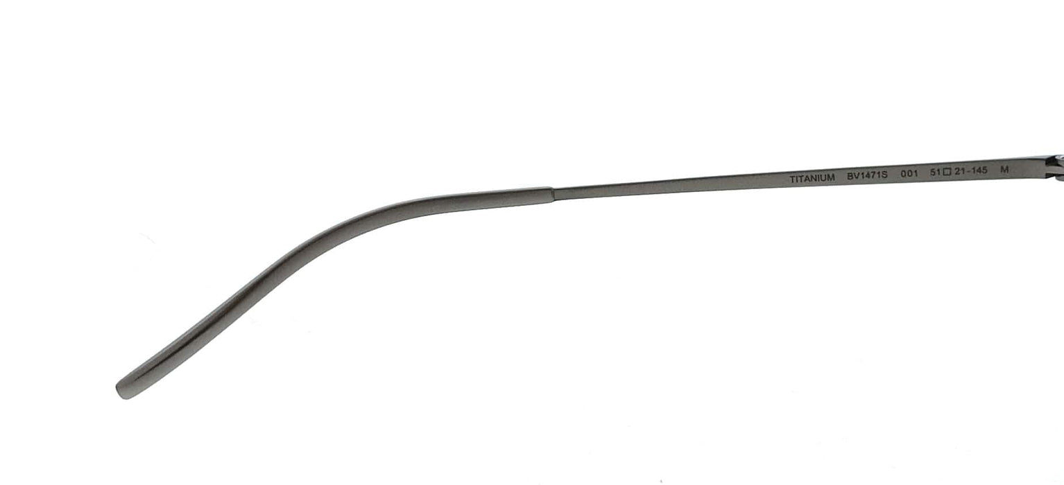 Bottega Veneta BV1471S-001 Ruthenium Geometric Slim Metal Unisex Sunglasses