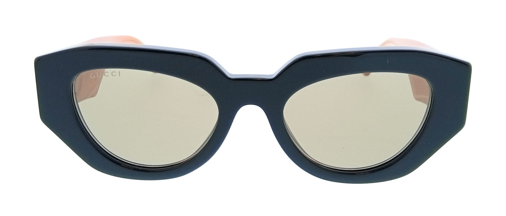 Gucci GG1421S-008 Black Pink Cat Eye Oversized Womens Sunglasses