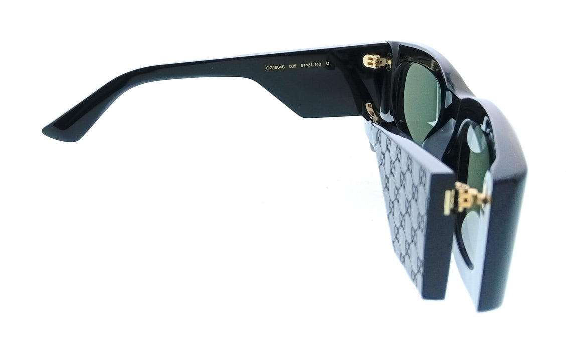 Gucci GG1664S-005 Black Square Oversized Womens Sunglasses