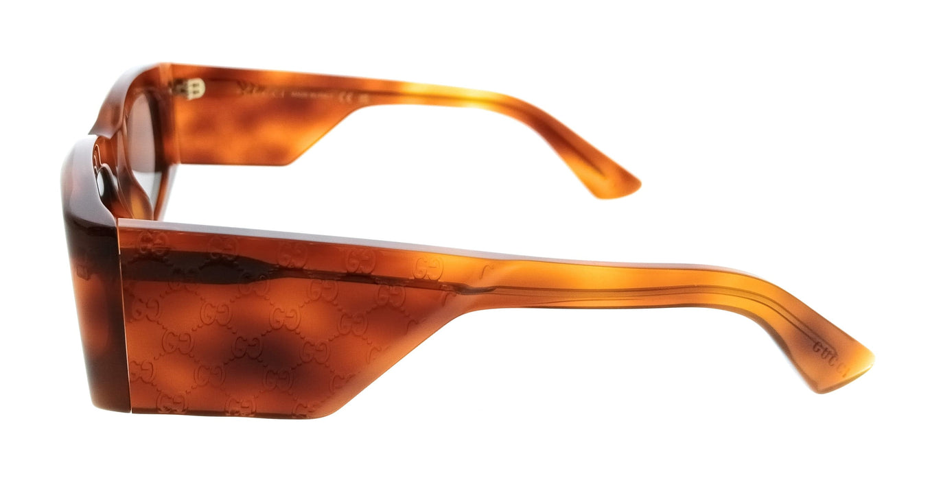 Gucci GG1664S-006 Havana Square Oversized Womens Sunglasses