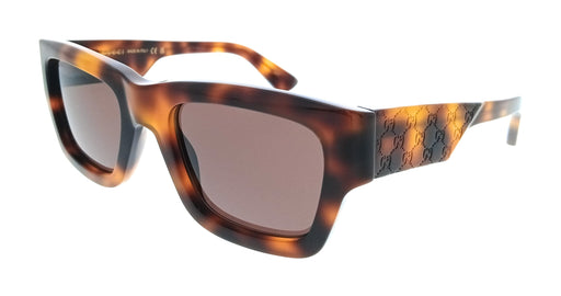 Gucci GG1668S-008 Tortoise Square Oversized Sunglasses