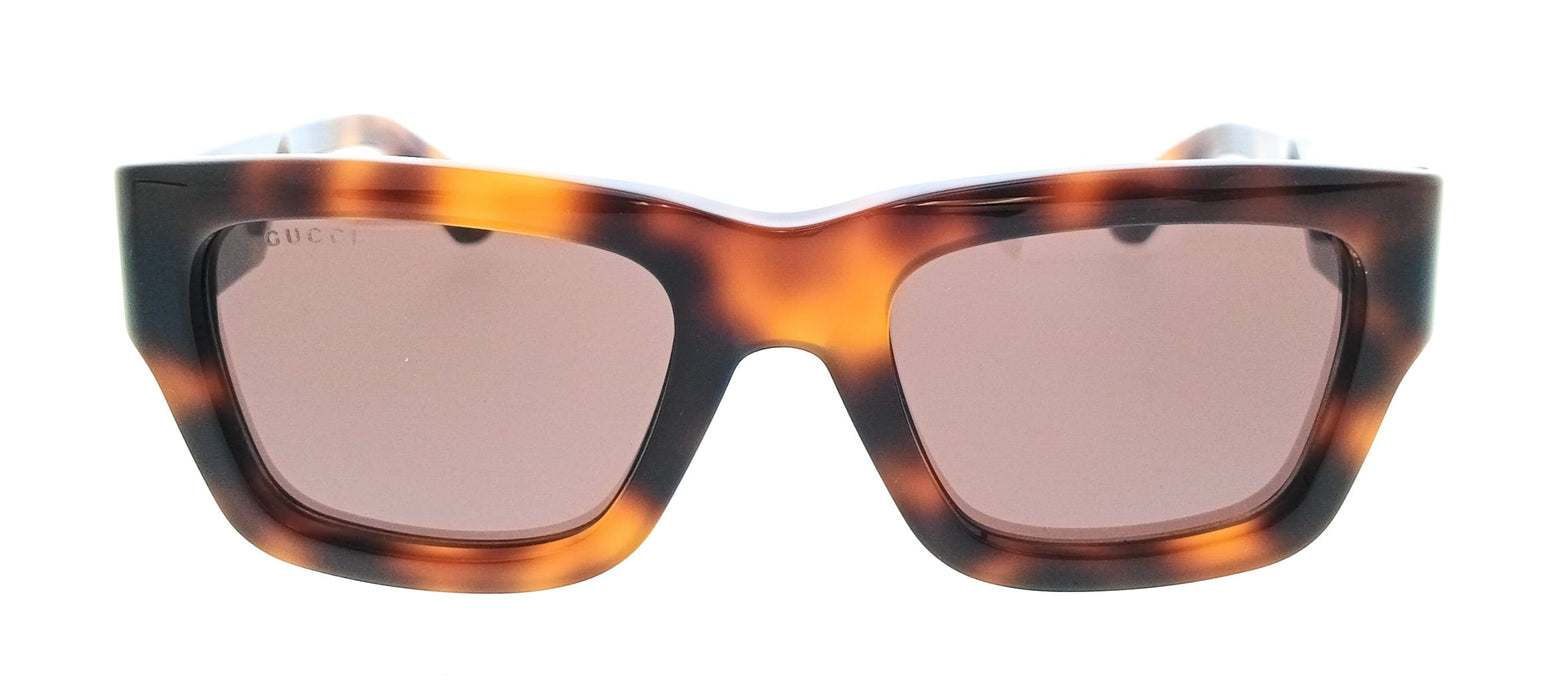 Gucci GG1668S-008 Tortoise Square Oversized Sunglasses