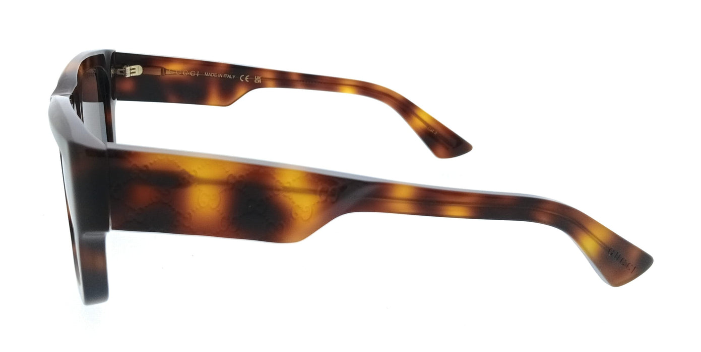 Gucci GG1668S-008 Tortoise Square Oversized Sunglasses