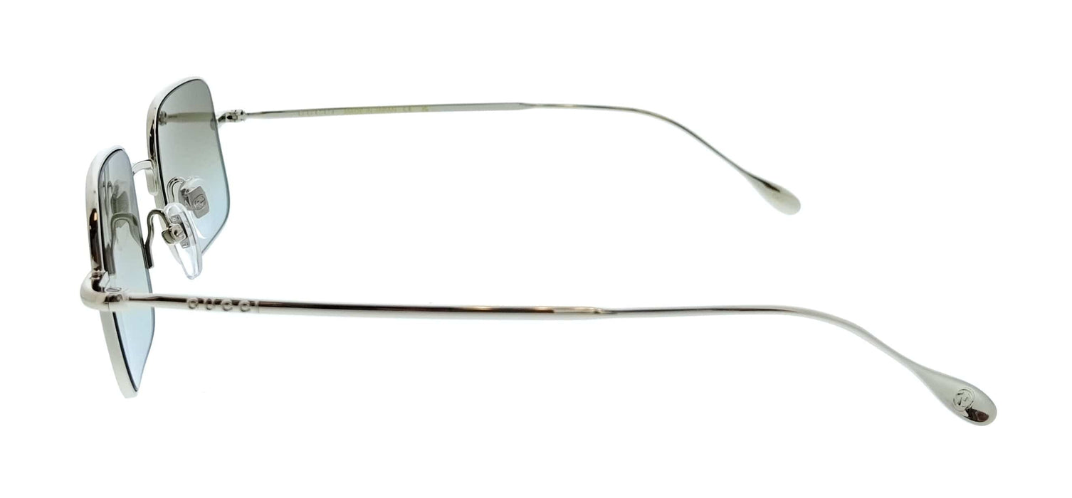 Gucci GG1813S-010 Silver Rectangle Gradient Lens Unisex Sunglasses